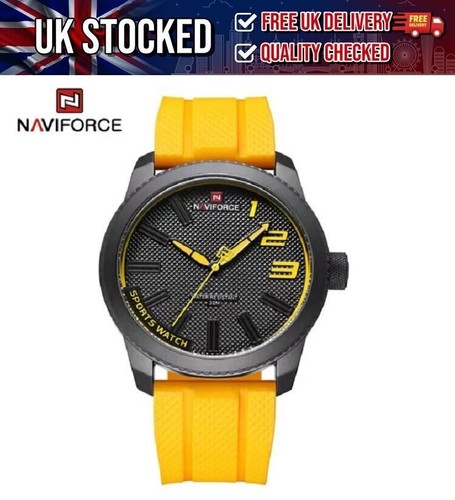 Naviforce Quartz Sports Watch Range All Colours Silicone Strap "Free Delivery" - Picture 5 of 16