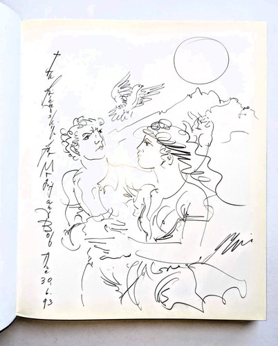 HANS ERNI Art Monograph w/ ORIGINAL DRAWING INSCRIBED to ROBERT & MAGRIT MONDAVI