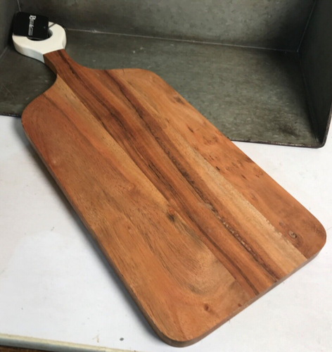 Pd H&G Decorative Wood Cutting Serving Board w Handle Charcuterie Meat & Cheese - Picture 5 of 9