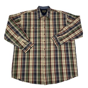 Roper-Mens-Size-2XLT-Tall-Multicolor-Long-Sleeve-Western-Cowboy-Shirt
