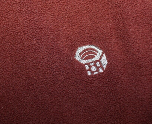 Mens Mountain Hardware Red Zip neck Light Wt Fleece Size L - Picture 5 of 5