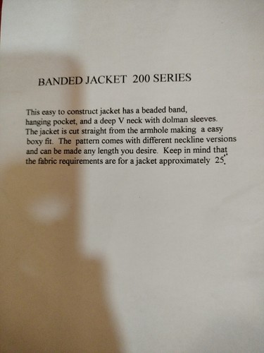 Off The Bed Quilted Clothes Banded Jacket #200 S-XXL Uncut - Picture 3 of 3