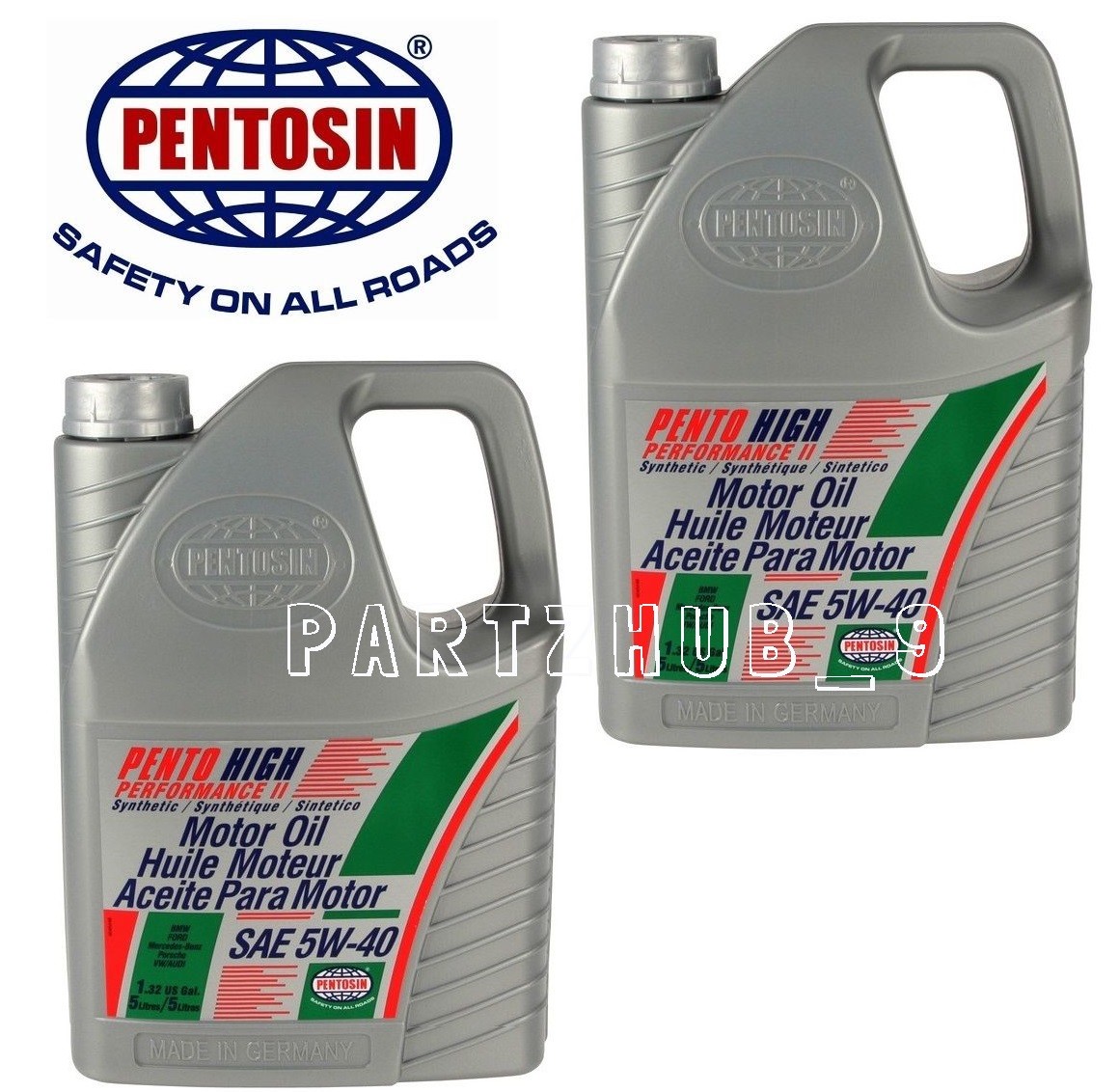 10-Liters Pentosin PENTO HIGH 5w40 Full Synthetic Engine Motor Oil For ...