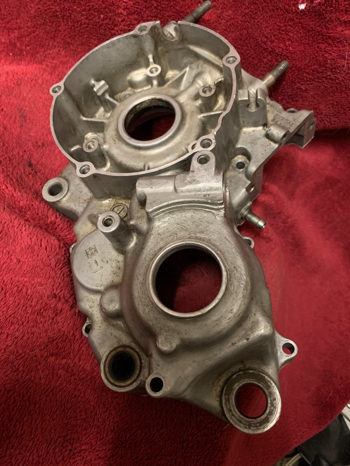 1995 Kx125 Kawasaki Left Stator Side Crankcase Crank Case 1996 #1650 - Picture 3 of 6