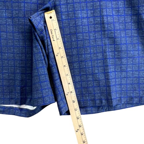 Nike Golf Shorts Mens 38 Blue Check Tour Performance Dri Fit Stretch Comfort - Picture 10 of 15