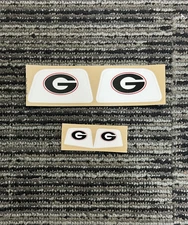 Georgia Bulldogs NIKE Visor Tabs Helmet Decals Football Eye Visors