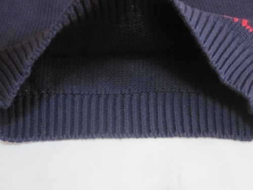 VTG Ralph Lauren Sport Women RL American Flag Knit Turtleneck Sweater Navy | XL - Picture 11 of 21