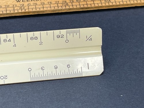 (CR-694) PICKETT P-232A Architekt Ingenieur Maßstab Dreieck Zeichenlineal 12 Zoll - Bild 15 von 21