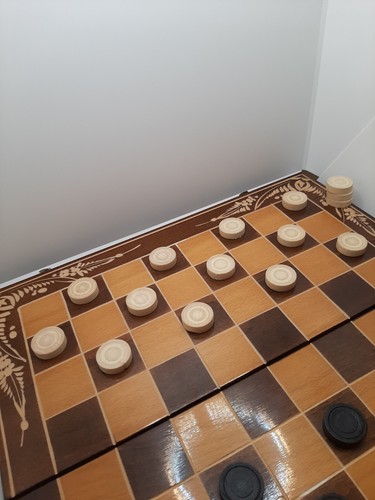 Vintage Schach-Dame-Set IN Legno IN Valigia - Lucido - 9 CM Altezza Re Rarità - Bild 14 von 21