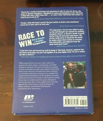 SIGNED Race to Win : How to Become a Complete Champion Driver by Derek Daly Book - Picture 3 of 3