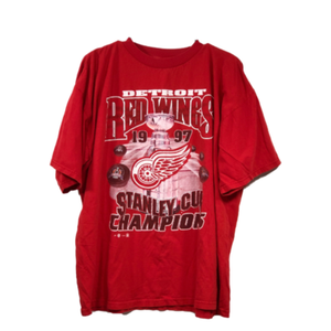 Vintage-Detroit-Red-Wings-Mens-XL-T-Shirt-Red-1997-Stanley-Cup-Champions