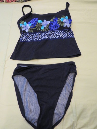 Jantzen Classics Woman's SZ 16 (2) Piece Tankini Bathing Suit NEW MSRP $82.00