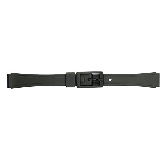 Condor Plastique Noir Bracelet Montre 12mm Avec Plastique Boucle (P87)