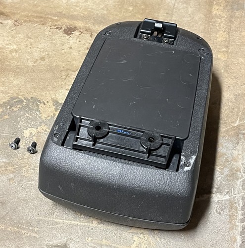 Toyota Matrix 2009-2013 consola central negro vinilo reposabrazos tapa almacenamiento OEM - Imagen 7 de 14