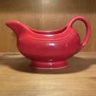 Fiesta Fiestaware Red 18 1/2 oz Gravy Sauceboat Gravy Server Boat HLC