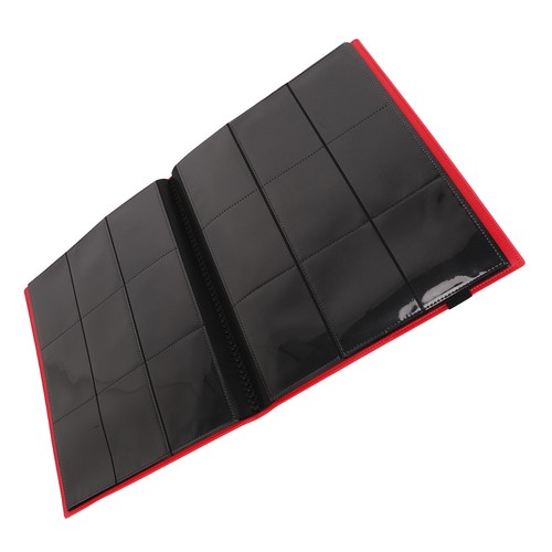 (Red)9 Pocket 360 Slots Card Binder Holder 9 Pocket Trading Card Album Fold EC - Picture 11 of 23