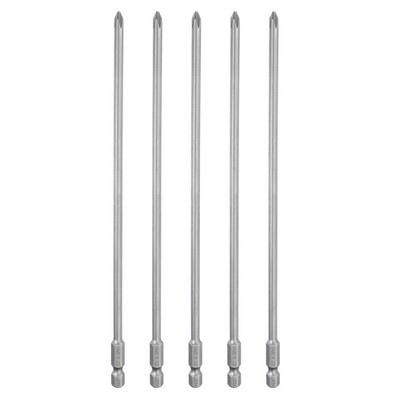 5pcs Phillips PH1 Magnetic Screwdriver Tip 1/4\'' Hexagon for 200mm 4.5mm