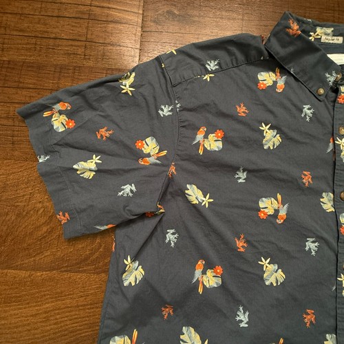 Camicia Columbia PFG XL Tropical Floreale Pesca Campeggio Manica Corta Bottoni - Foto 4 di 10