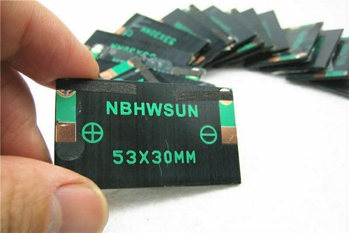 10 Stück DIY Spielzeug 5V 30mA 53X30mm Micro Mini Small Power Solarzellen Panel - Bild 5 von 6