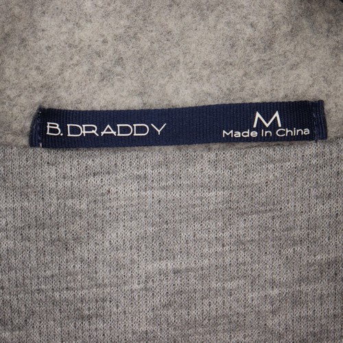 B. Draddy Mens Wool Blend Vest Gray Golf Sleeveless Full Zip Medium M - Picture 4 of 6