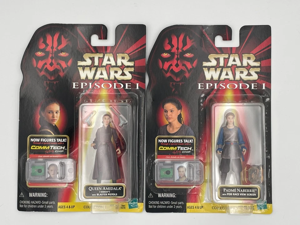 Lote de 2 figuras de acción Hasbro Star Wars Episodio 1 Padmé Amidala Foto 3 de 4