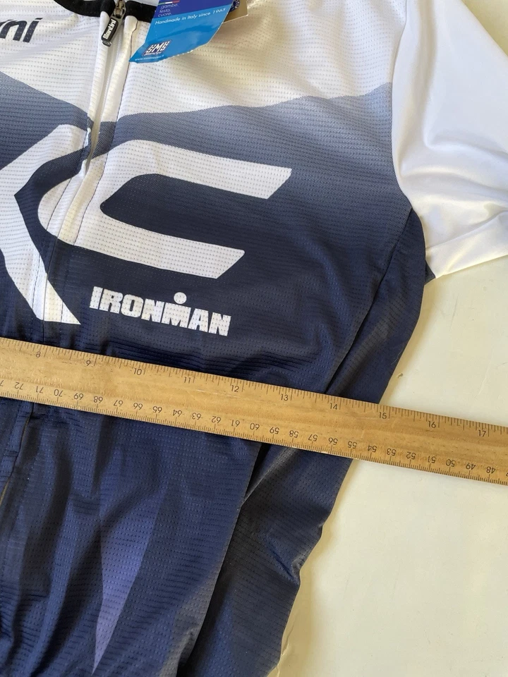 NUEVO Santini Ironman XC Hombre Personalizado Manga Corta Trisuit Redux Talla Mediana Foto 3 de 4