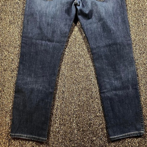 Pantalones de mezclilla elásticos lavados oscuros 7 For All Mankind estándar para hombre talla 33 - Imagen 2 de 6