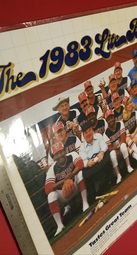 MILLER LITE BEER ALL STARS 1983 VINTAGE PROMO POSTER TASTE GREAT LESS FILL TEAMS  - Bild 9 von 20