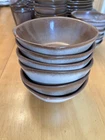 Frankoma Plainsman Brown 5XL bowl set of six