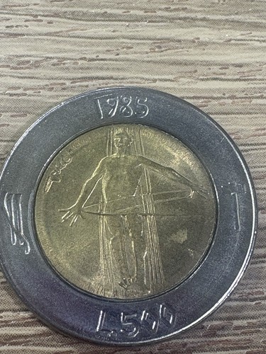 HIGH GRADE BU 1985 SAN MARINO BIMETAL 500 LIRE COIN-NOV676 - Picture 5 of 10