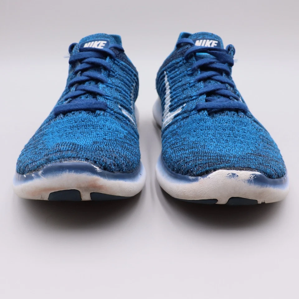 Nike Free RN Flyknit 2017 Para hombres Talla 8 Azul EE. UU. Zapatos para Correr Tenis 831069-406 Foto 2 de 4