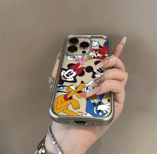 Handyhülle Vollbild Mickey Mouse schwarz Band für Mädchen schönes Geschenk Backcover - Bild 2 von 2