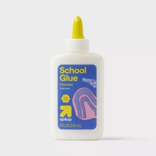 Washable School Glue up&up™:Liquid Kids Glue Bottle, Non-Toxic, White (3 pack)