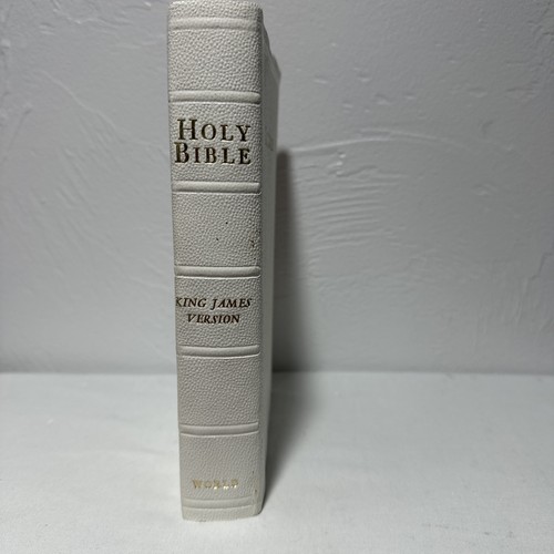 Holy Bible King James Version VTG Leather Self Pronouncing The World Publishing - Bild 2 von 13