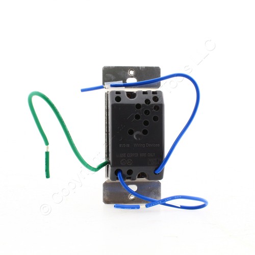 Interruptor decorador accesorio Eaton Alpine blanco SIN RF sin neutro 120/VAC RF9520AW - Imagen 3 de 6