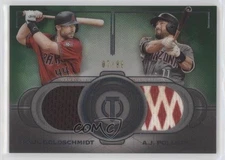 2019 Topps Tribute Dual Records Green /99 Paul Goldschmidt AJ Pollock #DR-GP