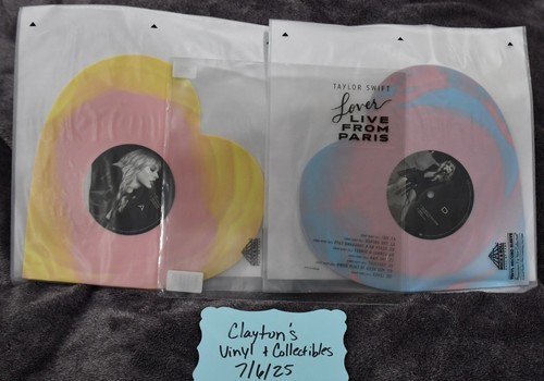 Taylor Swift Lover Live From Paris Limited Heart Shaped Vinyl 2025 Repress - Picture 6 of 13
