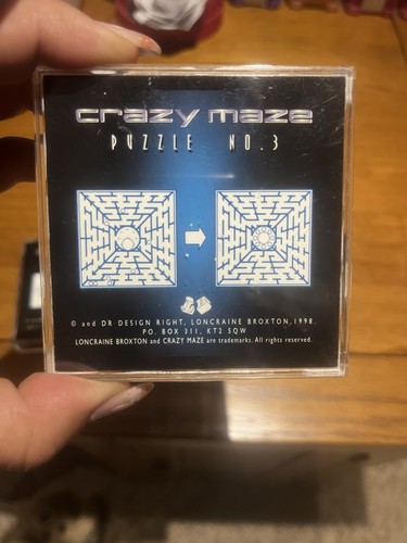 X2 Vintage 1998 Crazy Maze Hand Held Puzzles No. 3 & 6 - Picture 3 of 6