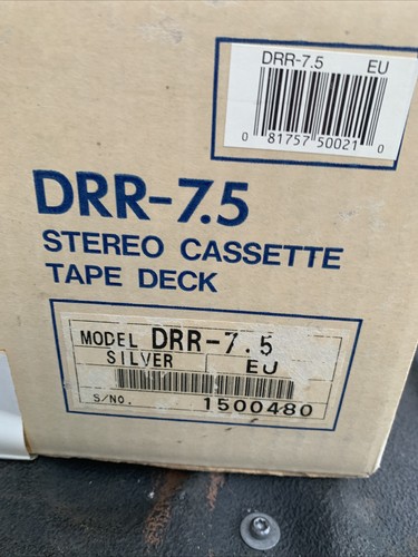 DENON DRR-7.5 Silver Compact Stereo Cassette Deck Dolby HXpro B/C F/S - Picture 3 of 5