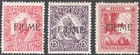 River 1918/19 Hungarian Stamps above. "River" Series No. 1A/3 Cat. €70 (