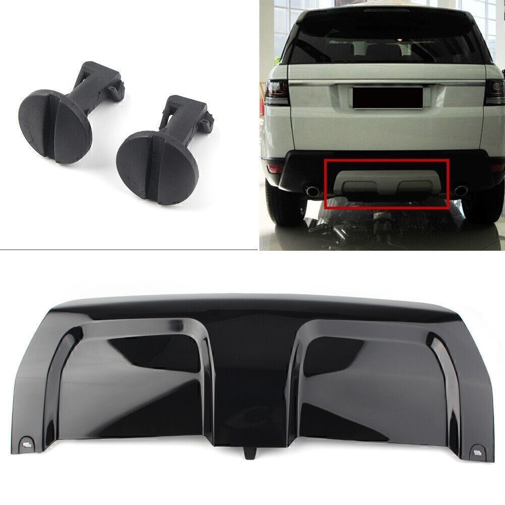 1Pc Fit 2014-2017 Range Rover Sport 52F Black Rear Bumper Cover Trim Plate Board