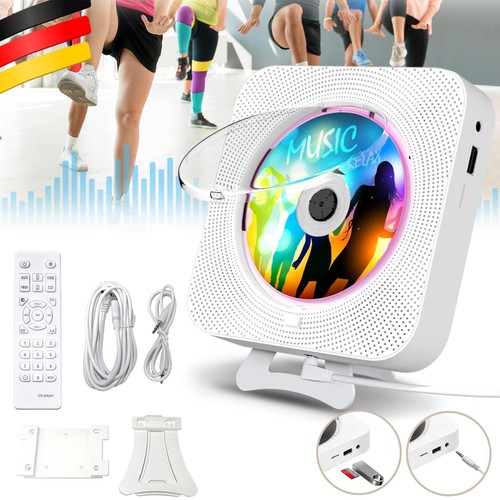 Bluetooth MP3 CD Player Lautsprecher HiFi Bass Musik Spieler FM Radio Audio DE - Bild 11 von 12
