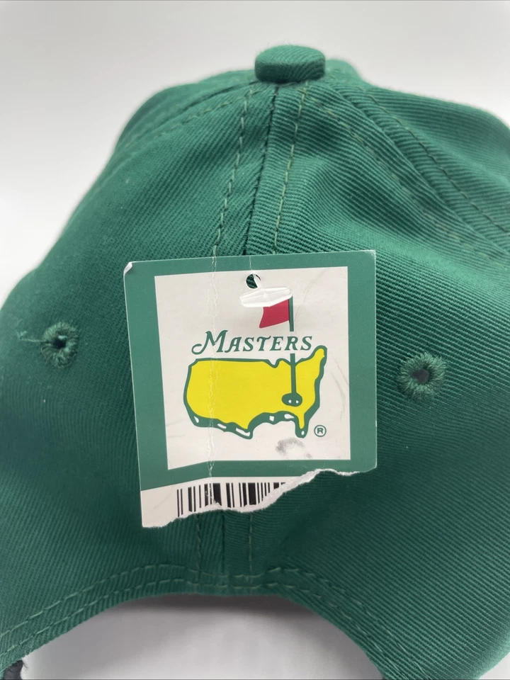 Gorra de golf Masters verde esmeralda hecha en EE. UU. aguja americana, correa trasera de cuero Foto 4 de 4