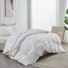Year-round Medium Weight White Goose Down Duvet Comforter