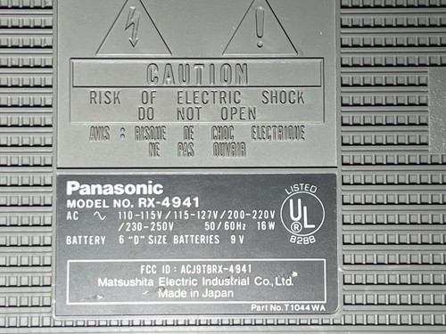 Panasonic RX-4941 AM/FM Stereo Boombox Ricambi/Riparazione - Foto 3 di 10