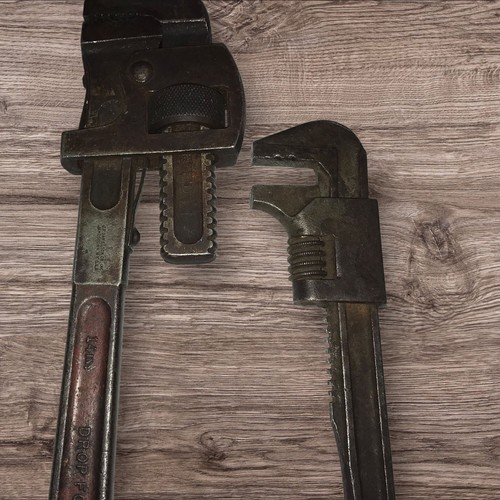 Lot Of 3 Antique Adjustable Monkey Wrenches - Picture 7 of 8