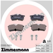 Satz Bremsbeläge Bremsklötze hinten für Ford Fiesta 5 JH 6 CB1 Focus 1 | 7914