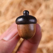 Solid Wood Medicine Pill Box Mini Sandalwood Rescue Wooden Pill Case Outdoor Med