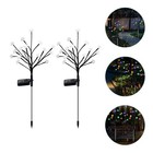  2 Pcs Solarleuchten Solarlichter Garten Solar-Nachtlicht Yard Lights
