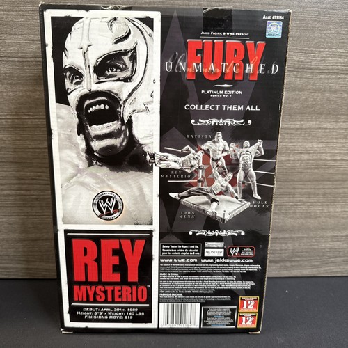 WWE JAKKS Unmatched Fury Rey Mysterio Platinum Edition Series 1 MISB 2007! - Picture 2 of 6